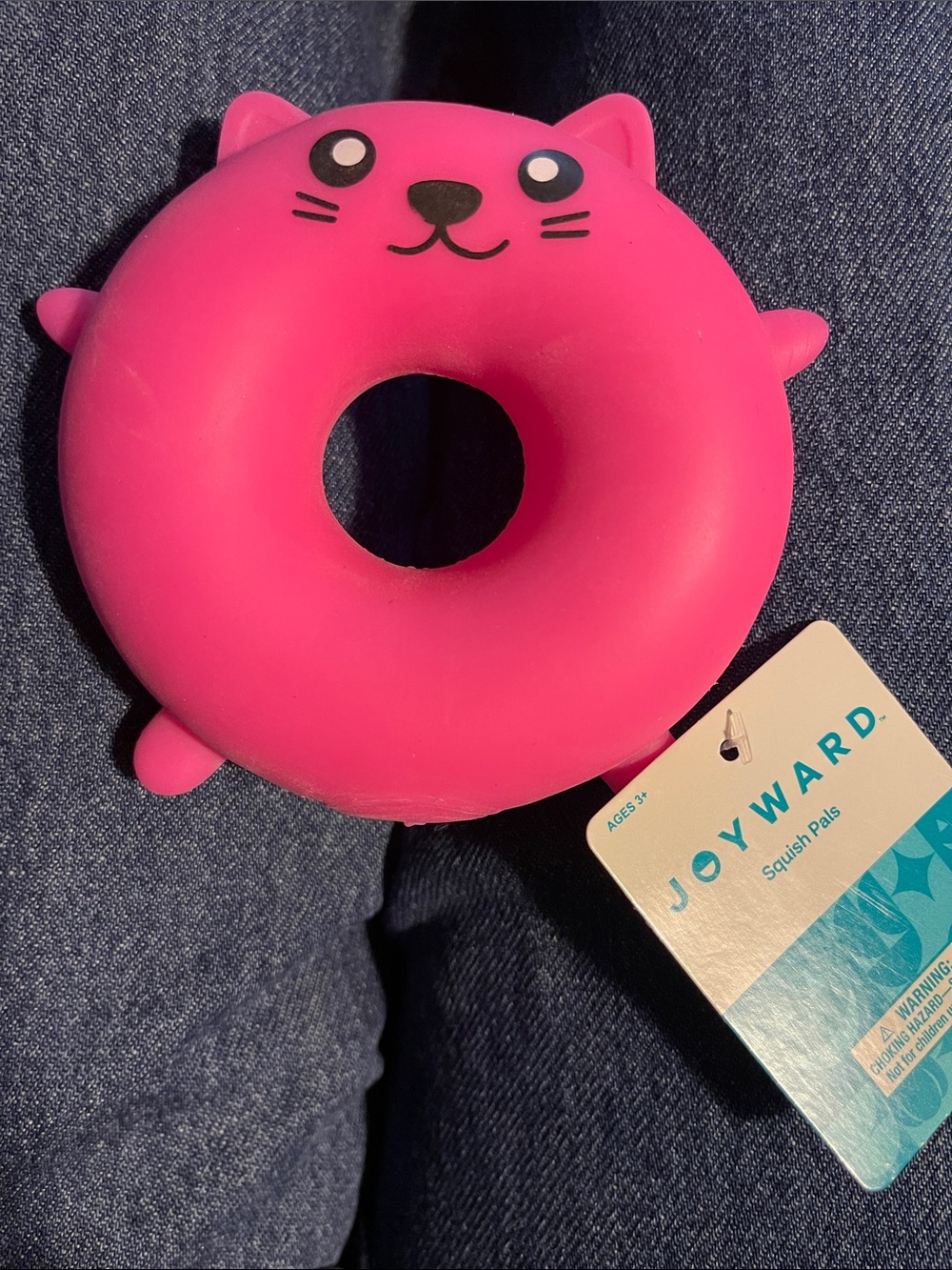 Pink cat Squish Pal — Soft  Toy Nee
